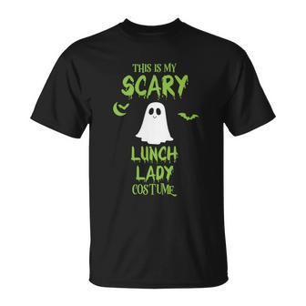 Halloween Scary Lunch Lady Costume Halloween T-Shirt - Thegiftio UK
