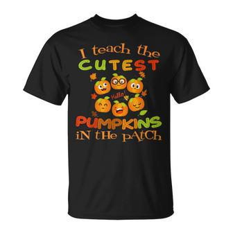 Halloween Teacher Cutest Pumpkin Patch Kindergarten Teacher Unisex T-Shirt - Seseable
