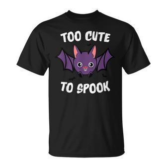 Halloween Trick R Treat Too Cute To Spook Bat T-shirt - Thegiftio UK
