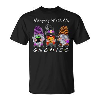 Hanging With My Gnomies Shirt Funny Gnome Halloween Friends Men Women T-shirt Graphic Print Casual Unisex Tee - Thegiftio UK