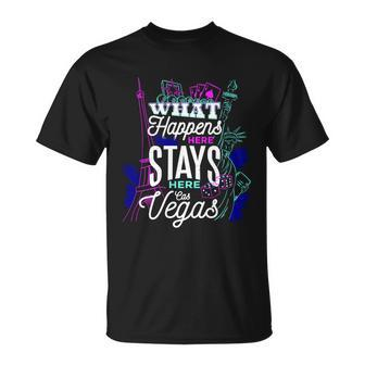 What Happens Here Stays Here Las Vegas Nv Vacation T-shirt - Thegiftio UK