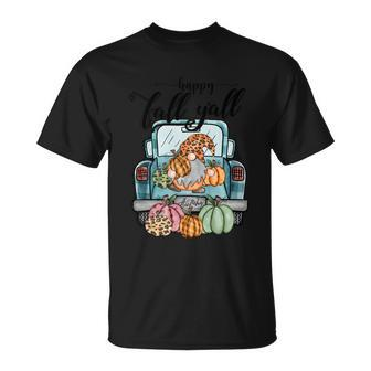 Happy Fall Yall Thanksgiving Quote Unisex T-Shirt - Monsterry
