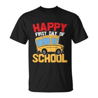 Happy First Day Of School Plus Size Shirt For Teacher Male Female T-shirt - Thegiftio UK