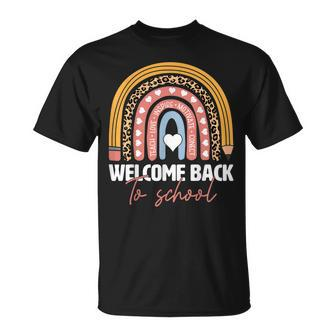 Happy First Day Of School Teachers Welcome Back To School T-shirt - Thegiftio UK