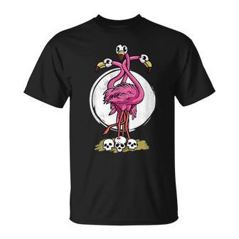 Happy Flamingoween Witch Pumpkin Mummy Flamingo Halloween T-shirt - Thegiftio UK