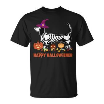 Happy Halloweiner Dachshund Halloween Costume Sweatshirt Men Women T-shirt Graphic Print Casual Unisex Tee - Thegiftio UK
