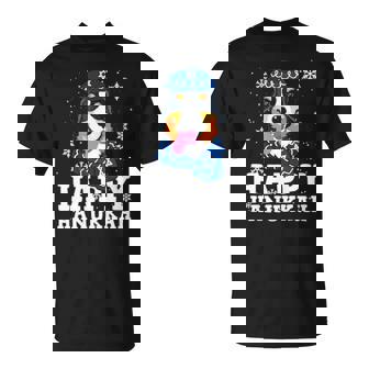 Happy Hanukkah Bernese Mountain Dog Funny Ugly Xmas Men Women T-shirt Graphic Print Casual Unisex Tee - Thegiftio