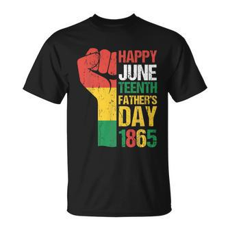 Happy Juneteenth Fathers Day 1865 Fathers Day Unisex T-Shirt - Monsterry CA