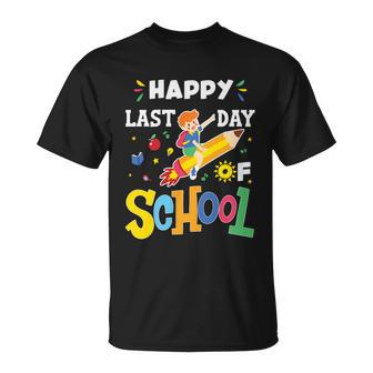 Happy Last Day Of School Cute Gift Unisex T-Shirt - Monsterry AU
