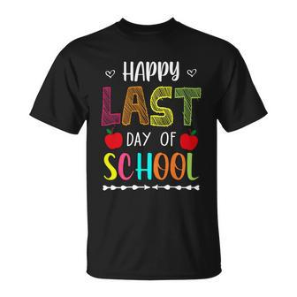 Happy Last Day Of School Summer Break Teacher Friday Gift Unisex T-Shirt - Monsterry