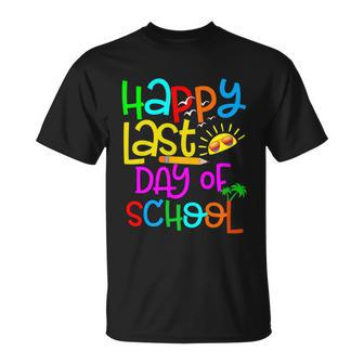 Happy Last Day Of School Teacher Student Graduation Gift V2 Unisex T-Shirt - Monsterry