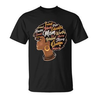 Happy Mother’S Day Mom Queen African American Tshirt Unisex T-Shirt - Monsterry