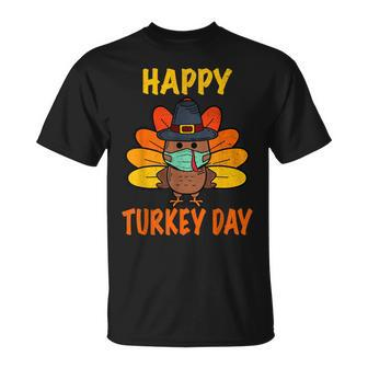 Happy Turkey Day Funny Thanksgiving 2021 Autumn Fall Season V3 Unisex T-Shirt - Seseable