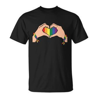 Heart Lgbt Gay Pride Lesbian Bisexual Ally Quote Unisex T-Shirt - Monsterry