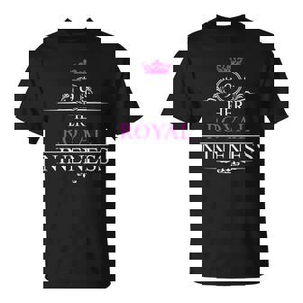 Her Royal Nineness 9Th Birthday Nine Year Old Girl Unisex T-Shirt - Monsterry