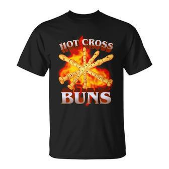 Hot Cross Buns Fire Recorder Flute Unisex T-Shirt - Monsterry