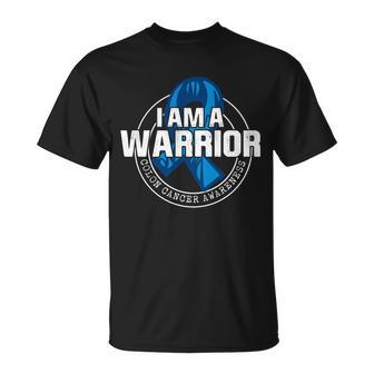 I Am A Warrior Colon Cancer Awareness Unisex T-Shirt - Monsterry