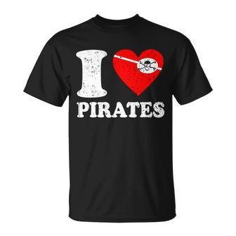 I Heart Pirates Tshirt Unisex T-Shirt - Monsterry DE