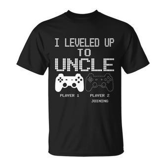 I Leveled Up To Uncle New Uncle Gaming Funny Tshirt Unisex T-Shirt - Monsterry UK