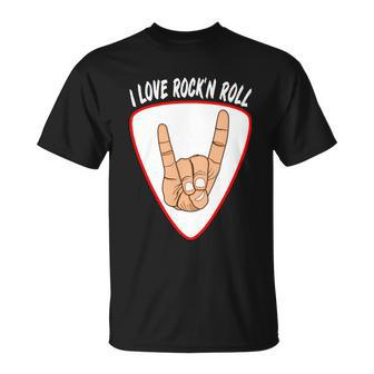 I Love Rock N Roll I Love Rockn Roll Devils Horn Unisex T-Shirt - Monsterry CA