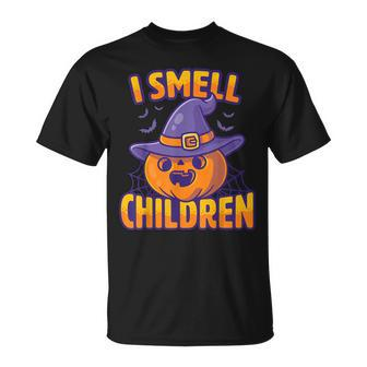 I Smell Children Funny Dad Mom Teacher Halloween Costume Unisex T-Shirt - Seseable