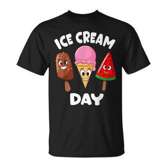Ice Cream Day Summer Party Ice Cream Maker Kids Toddler Boys Unisex T-Shirt - Seseable