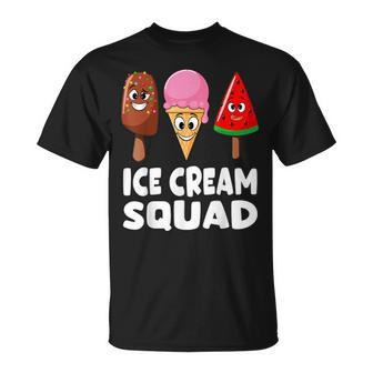 Ice Cream Squad Ice Cream Day Summer Party Family Kids Boys Unisex T-Shirt - Seseable