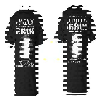 Im Really A Penguin In A Human Costume Halloween Funny Gift Men Women T-shirt Graphic Print Casual Unisex Tee - Thegiftio