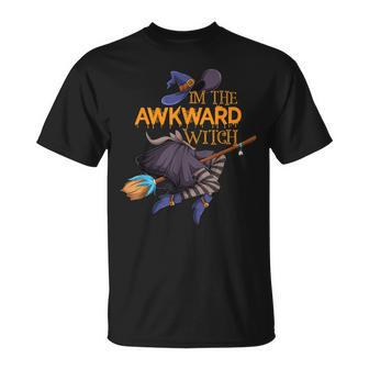 Im The Awkward Witch Halloween Matching Group Costume Unisex T-Shirt - Seseable
