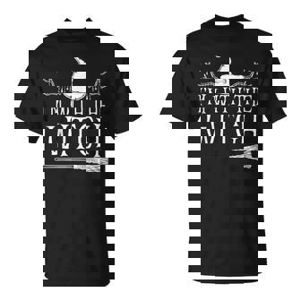 Im With The Witch For A Couples Halloween Witches Unisex T-Shirt - Seseable