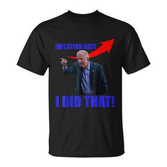 Inflation Rate Memes I Did That Joe Biden Memes T-shirt - Thegiftio UK