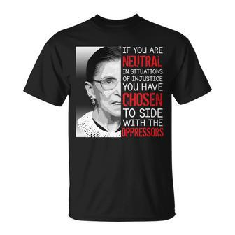 Injustice Ruth Bader Ginsburg Notorious Rbg Quote Unisex T-Shirt - Monsterry DE