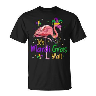 It S Mardi Gras Y All Flamingo Mardi Gras T-shirt - Thegiftio UK
