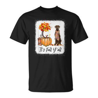 Its Fall Yall Great Dane Dog Lovers Thanksgiving Halloween T-shirt - Thegiftio UK