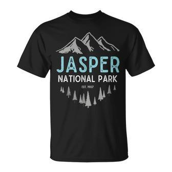 Jasper National Park Est 1907 Vintage Canadian Park Unisex T-Shirt - Seseable