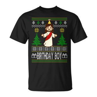 Jesus Birthday Boy Ugly Christmas Tshirt Unisex T-Shirt - Monsterry UK