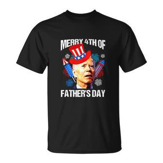 Joe Biden Confused Merry Fourth Of July Unisex T-Shirt - Monsterry AU