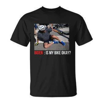 Joe Biden Falls Off His Bike Biden Bike T-shirt - Thegiftio