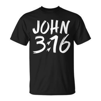 John 316 Tshirt Unisex T-Shirt - Monsterry