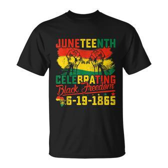 Juneteenth Celebrating Black Freedom 1865 African American Unisex T-Shirt - Monsterry