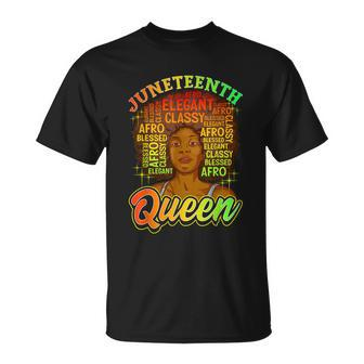 Juneteenth Juneteenth Shirts Natural Afro Queen T-Shirt - Thegiftio UK