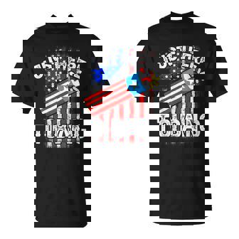 Just Here To Bang 4Th Of July American Flag Fourth Of July Unisex T-Shirt | Seseable FR