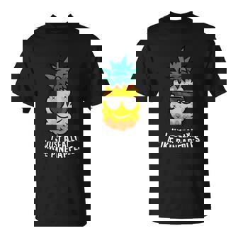 I Just Really Like Pineapples Cute Pineapple Summer T-Shirt - Thegiftio UK