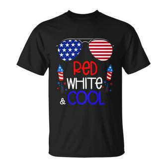 Kids Boys Kids 4Th Of July Red White And Cool Sunglasses Girls Unisex T-Shirt - Monsterry CA