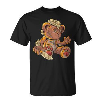 Killer Teddy Bear Lazy Halloween Costume Scary Monster T-shirt - Thegiftio UK