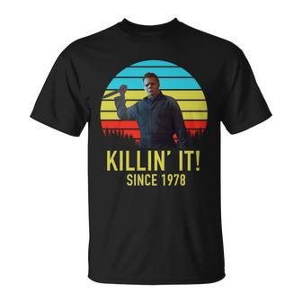 Killin It Since 1978 Retro Horror Movie Unisex T-Shirt - Monsterry AU