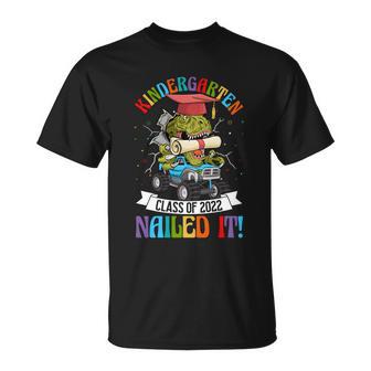 Kindergarten Class Of 2022 Nailed It Dinosaur Monster Truck Gift Unisex T-Shirt - Monsterry UK