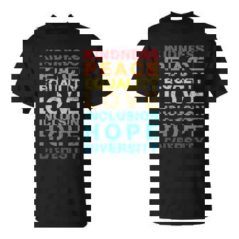 Kindness Love Diversity Vintage For Lgbt Pride Awareness Unisex T-Shirt - Monsterry