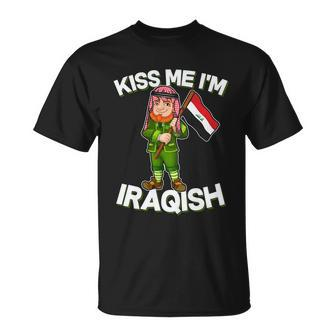 Kiss Me Im Iraqish Unisex T-Shirt - Monsterry