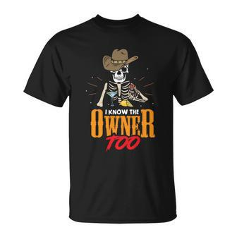 I Know The Owner Too For Bar Or Cocktail Bartender T-Shirt - Thegiftio UK